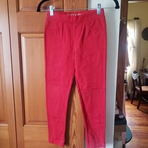 Just Love Red Jeggings Pants Leggings Girls 10/12 10-12